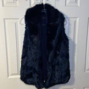 Faux fur vest!